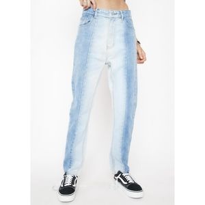 Momokrom Half & Half Denim Jeans NWT S
